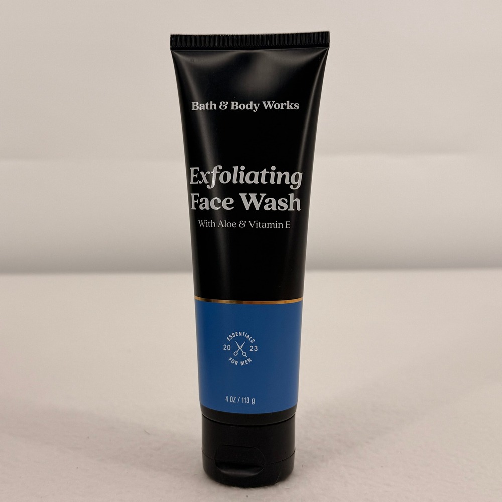 Bath & Body Works Mens Exfoliating Face Wash Aloe Vitamin E Lavender Sage 4oz